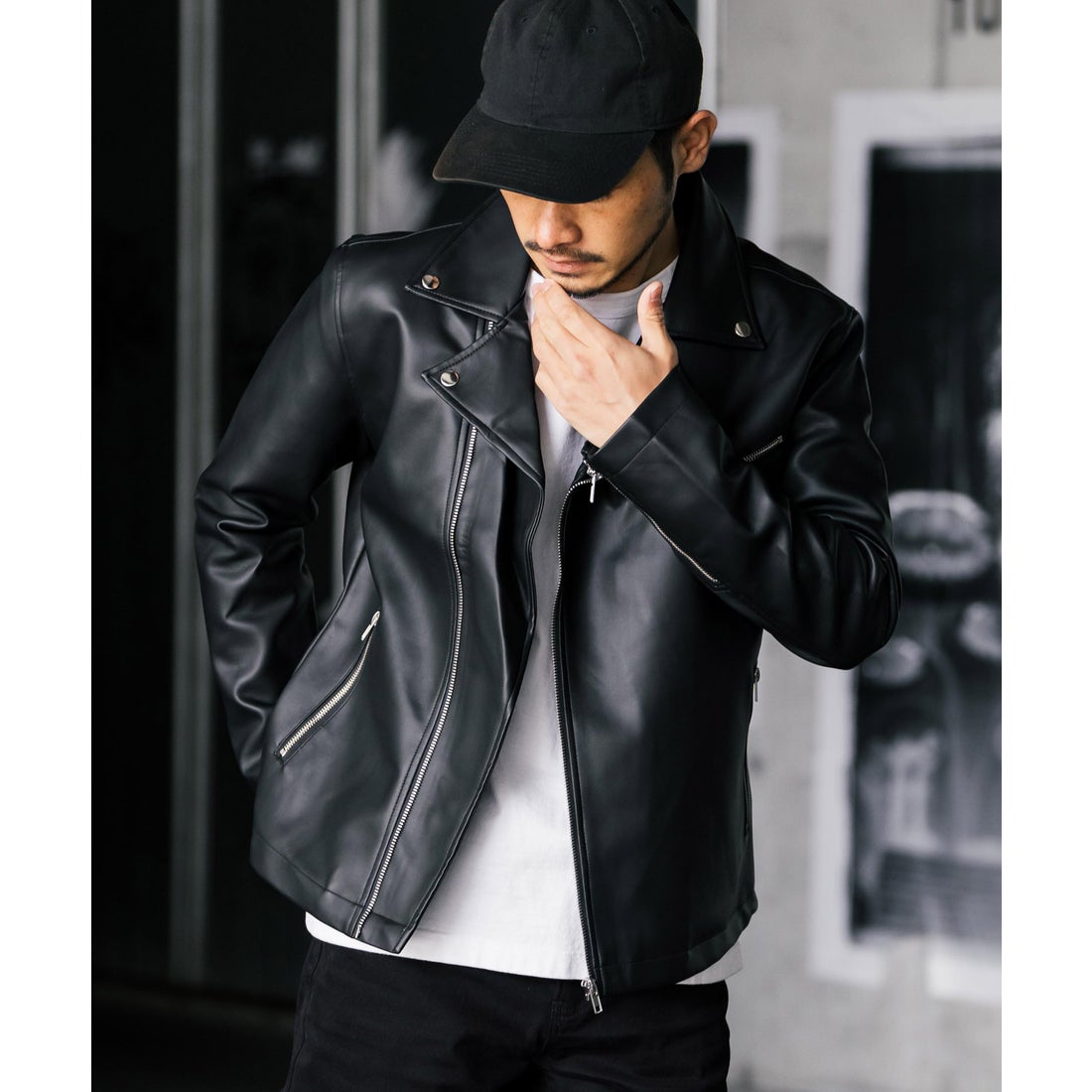 ロッキーモンロー Rocky Monroe ライダースジャケット メンズ