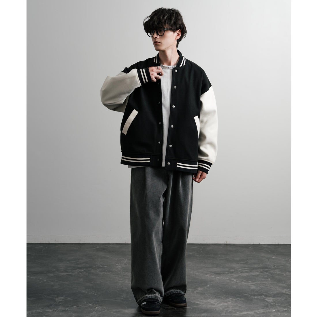 ロッキーモンロー Rocky Monroe スタジャン ブルゾン メンズ