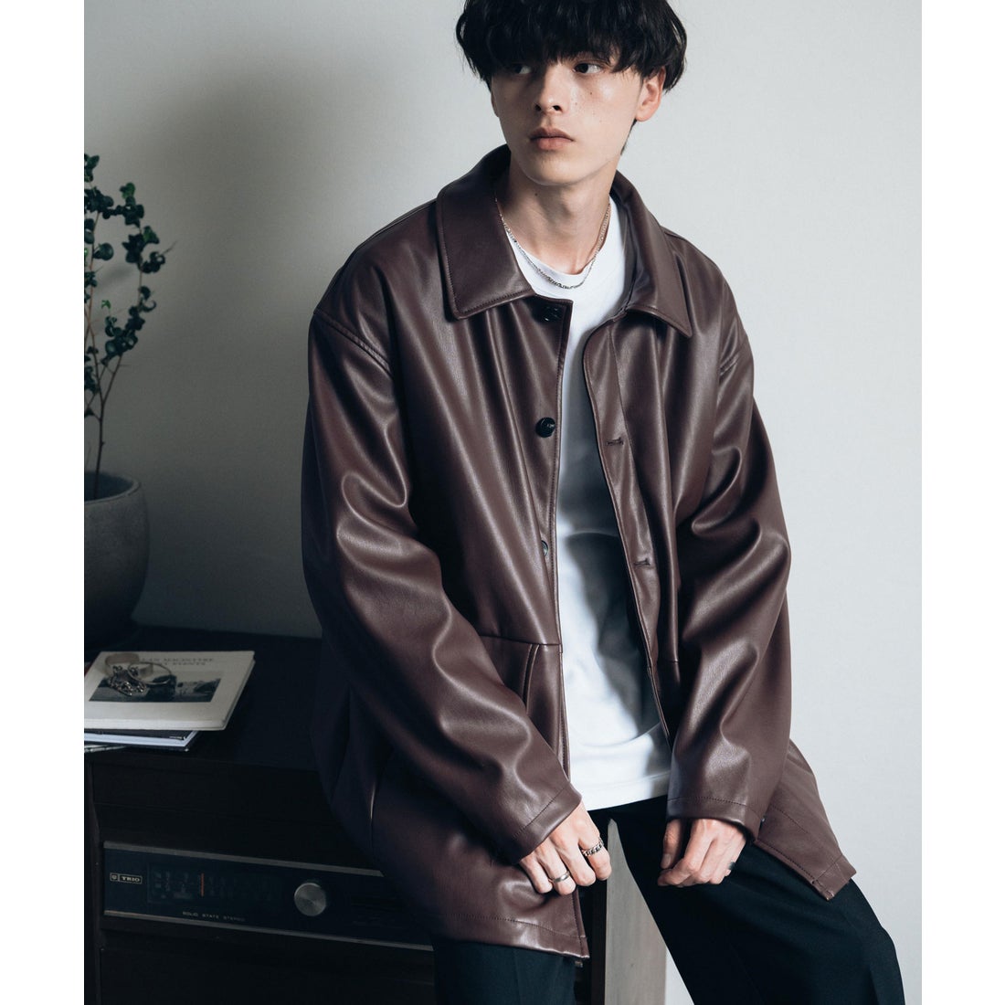 ロッキーモンロー Rocky Monroe カーコート ミドル丈 アウター メンズ