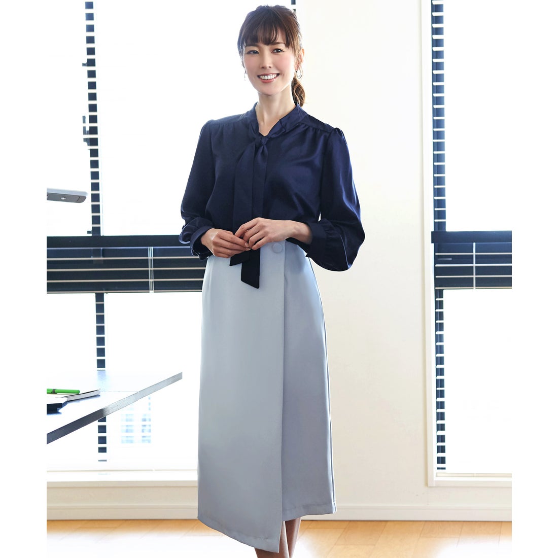 ルイルエブティック RUIRUE BOUTIQUE 洗える ｜ 長袖ボウタイリボン