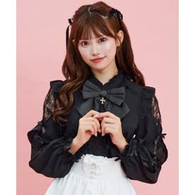 シークレットハニー Secret Honey 袖スリット長袖ブラウス （グレー