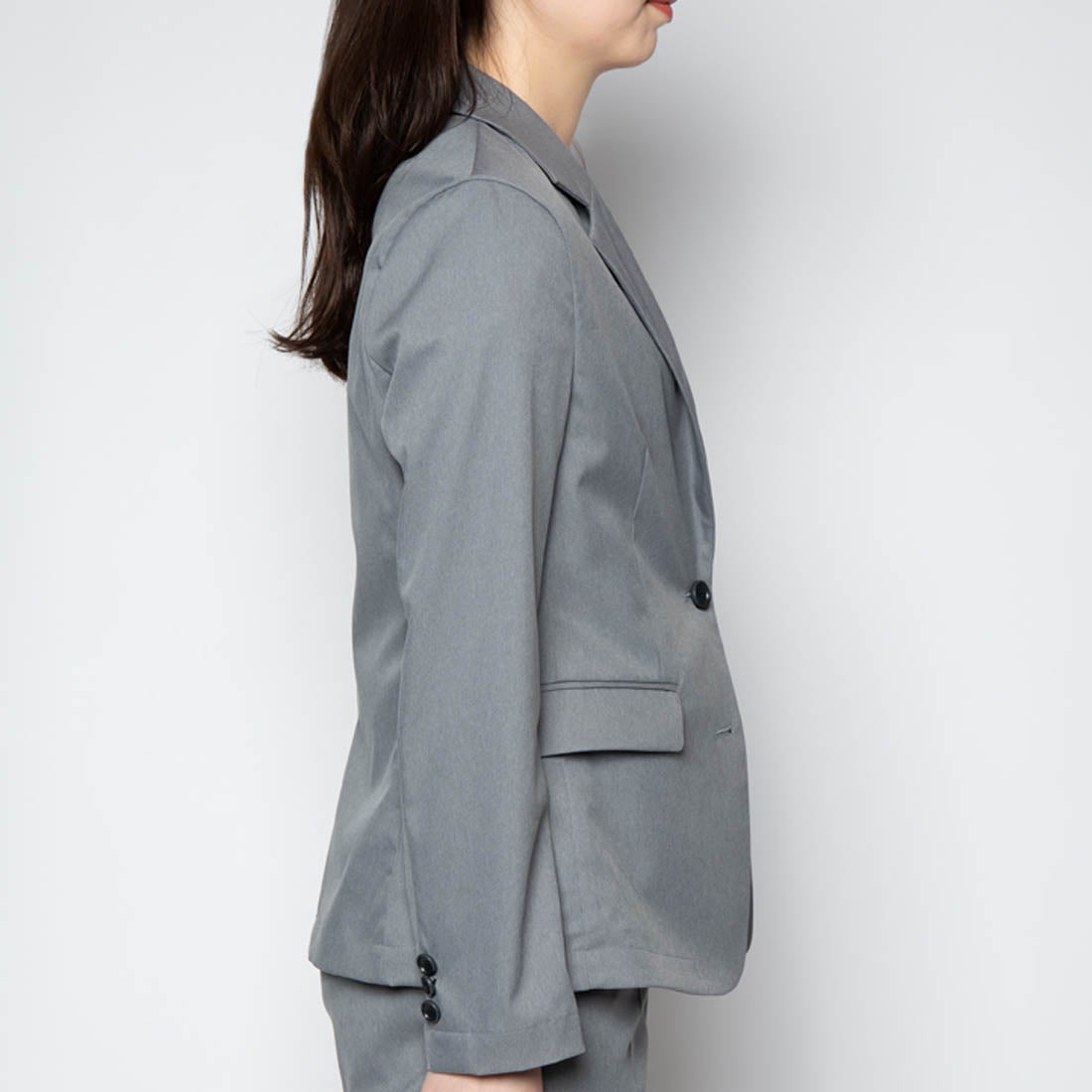 Bizテーラードジャケット 【返品不可商品】 （ビターグレー） -WWS