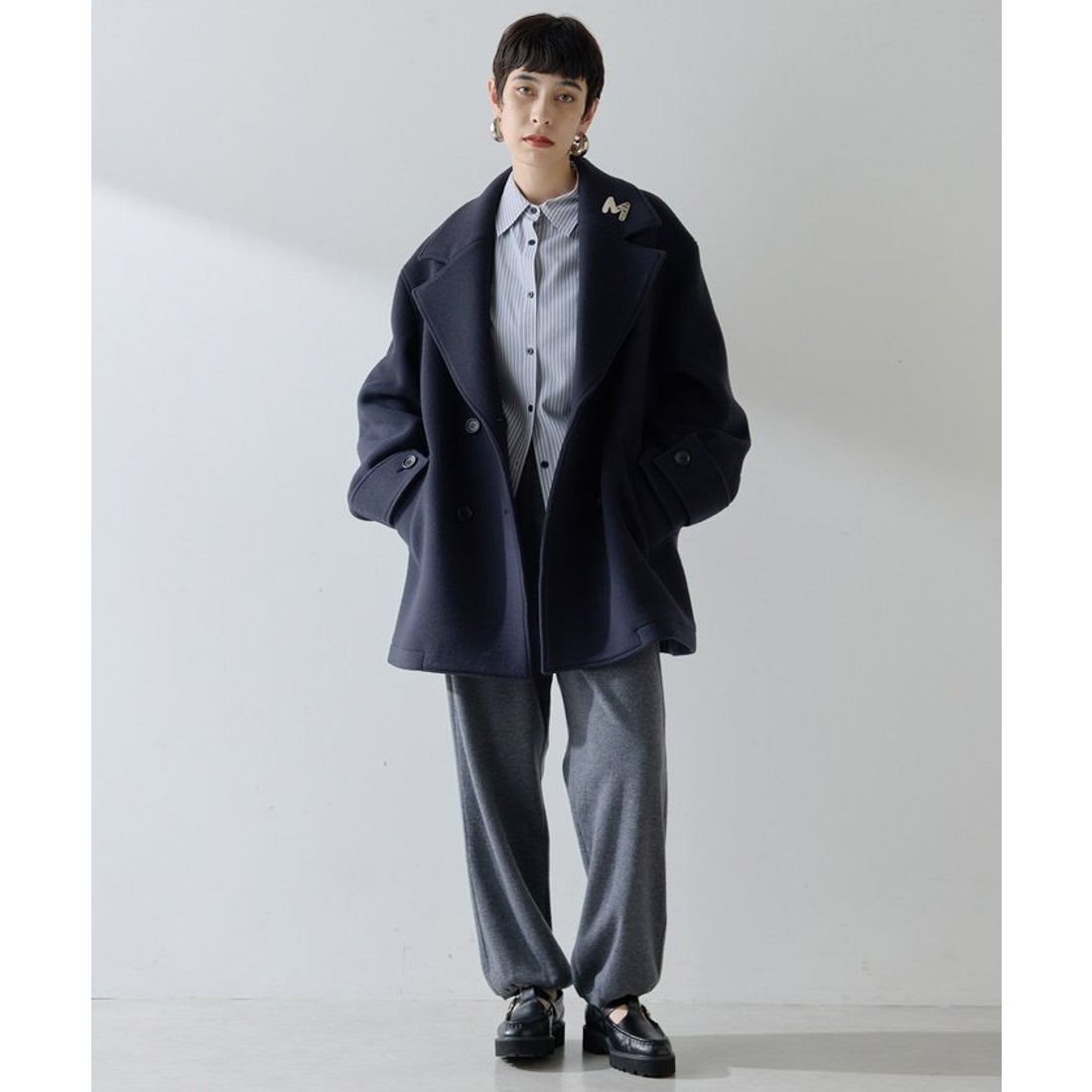 ウィムガゼット Whim Gazette 【THE PAUSE】ミドルPコート （camel