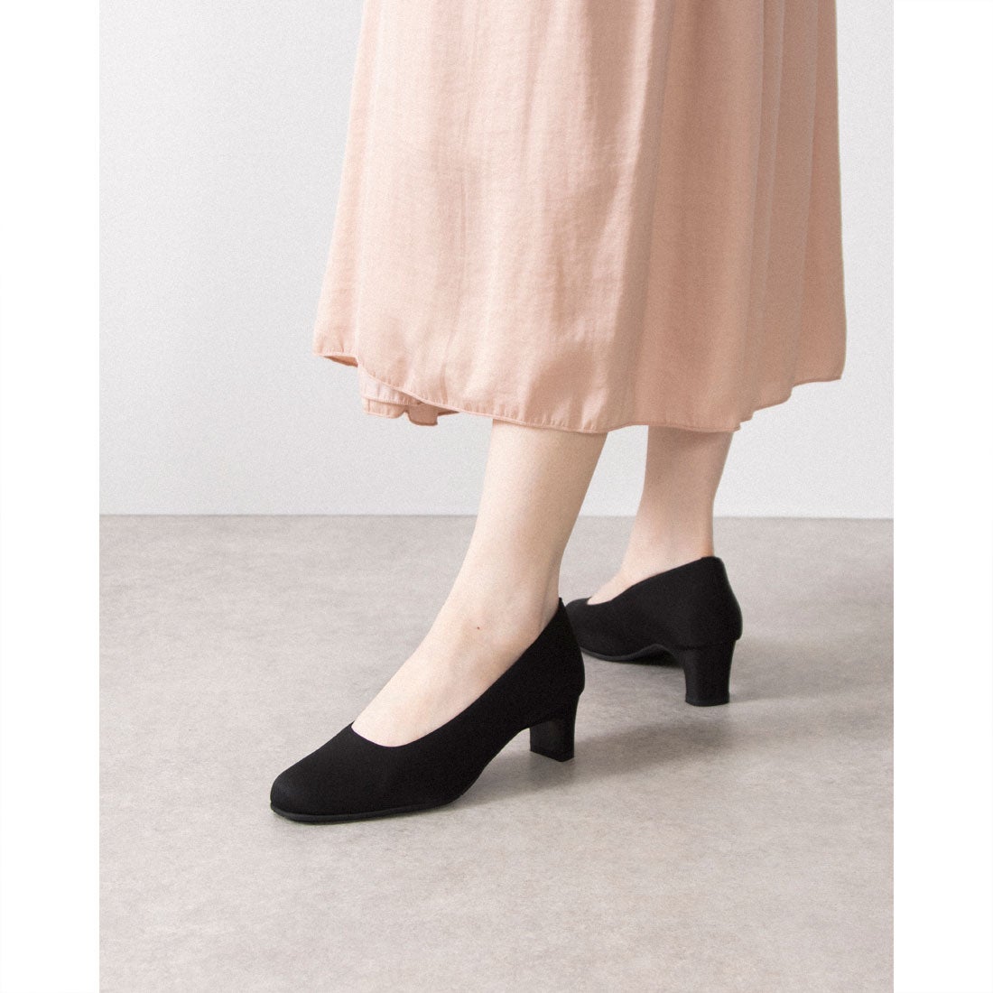 トキミノクツ 時見の靴 【4E】撥水加工フォーマルサテンパンプス 4E