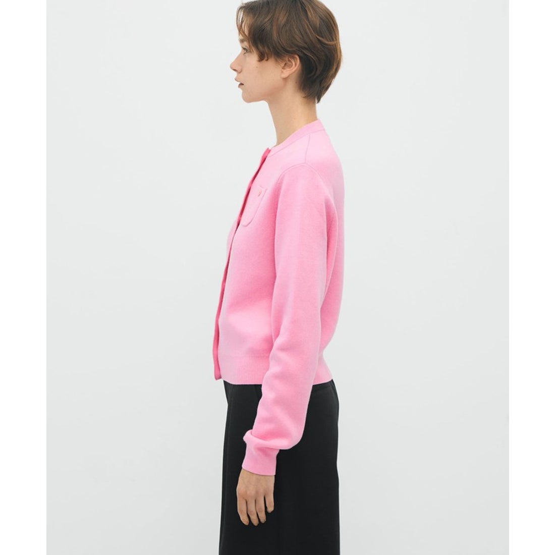 キャバン CABaN CABaN コットンカシミヤ クルーネックカーディガン