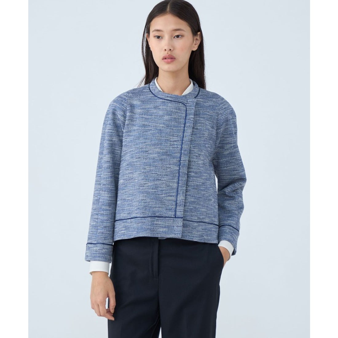 25SS】 トゥモローランドコレクション ラメツイード クルーネック