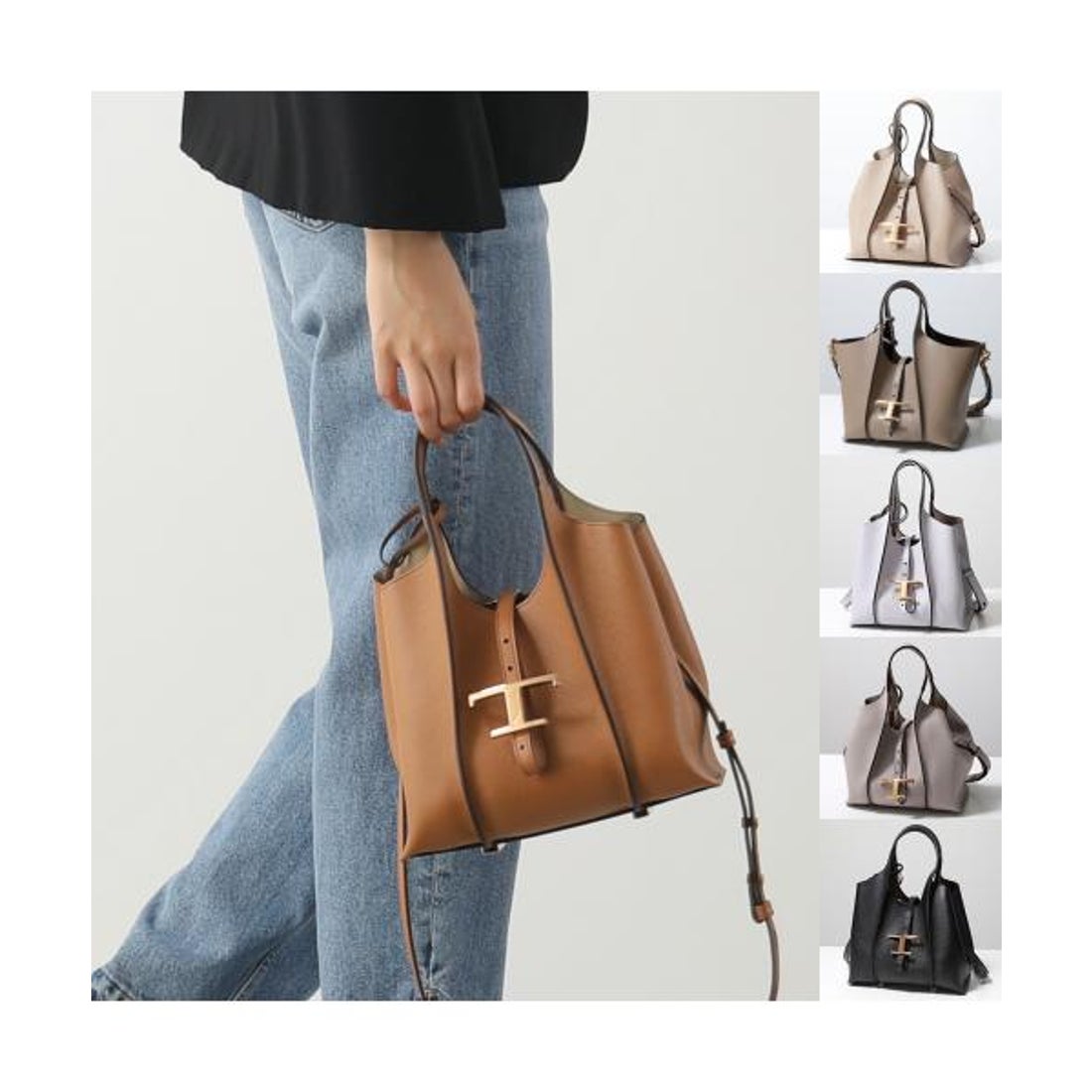 トッズ TOD'S TODS ハンドバッグ Tタイムレス XBWTSBA9100Q8E レザー