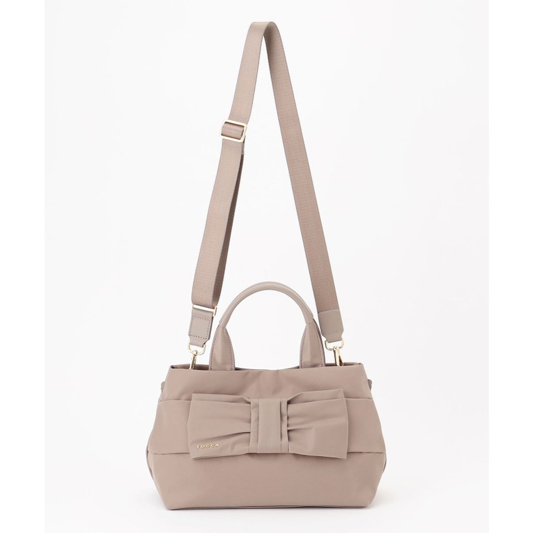 トッカ TOCCA TIED RIBBON NYLONBAG バッグ （ブラック系