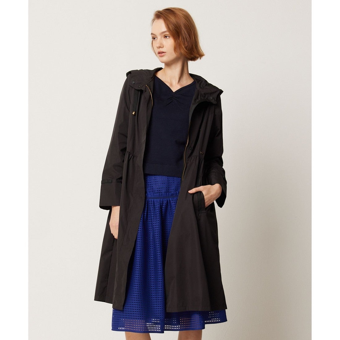 TOCCA 【撥水＆洗える！】ENVELOPE コート （ブラック系） -靴