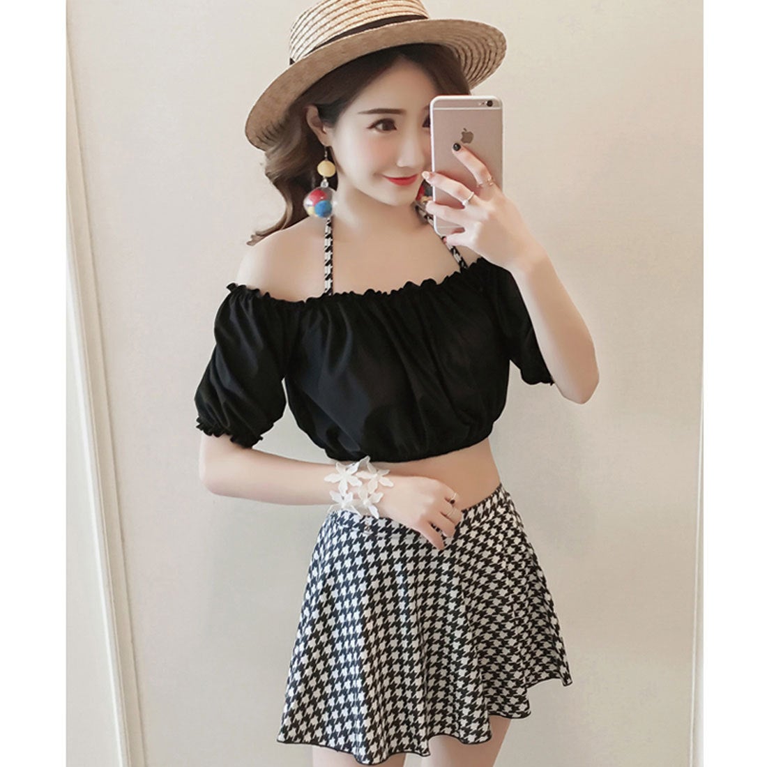 テディショップ Teddyshop レディース 水着 オフショルトップス