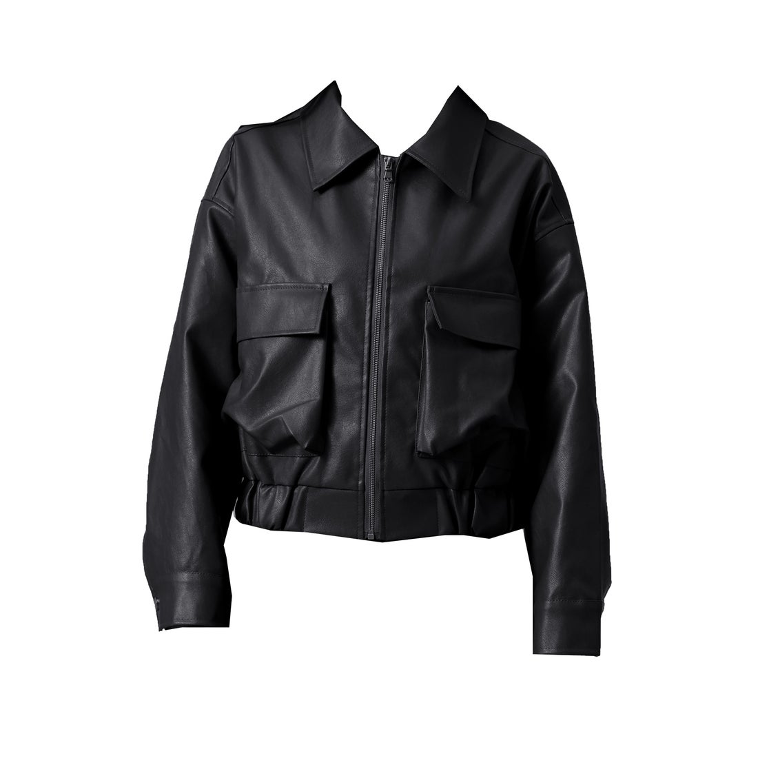 テディショップ Teddyshop レディース 長袖キレカジギャザー合皮