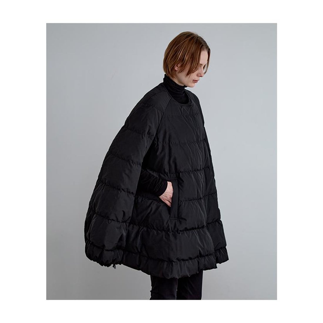 ル フィル LE PHIL パッフィーダウンケープ （ブラック
