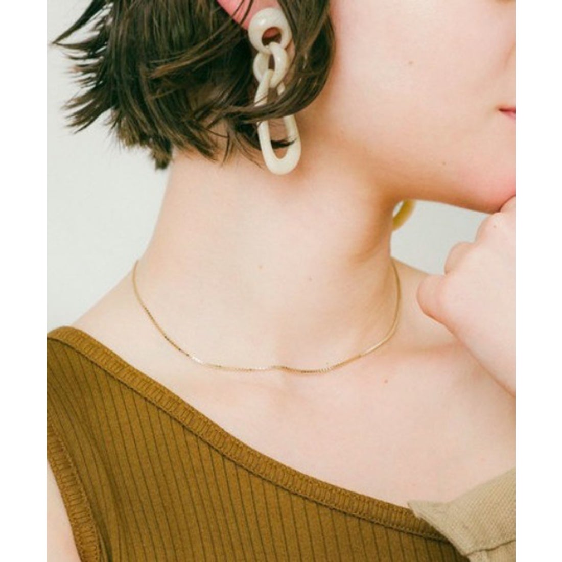 ゴールディ GOLDY スリムチェーンネックレス チョーカー 3181150※ （D