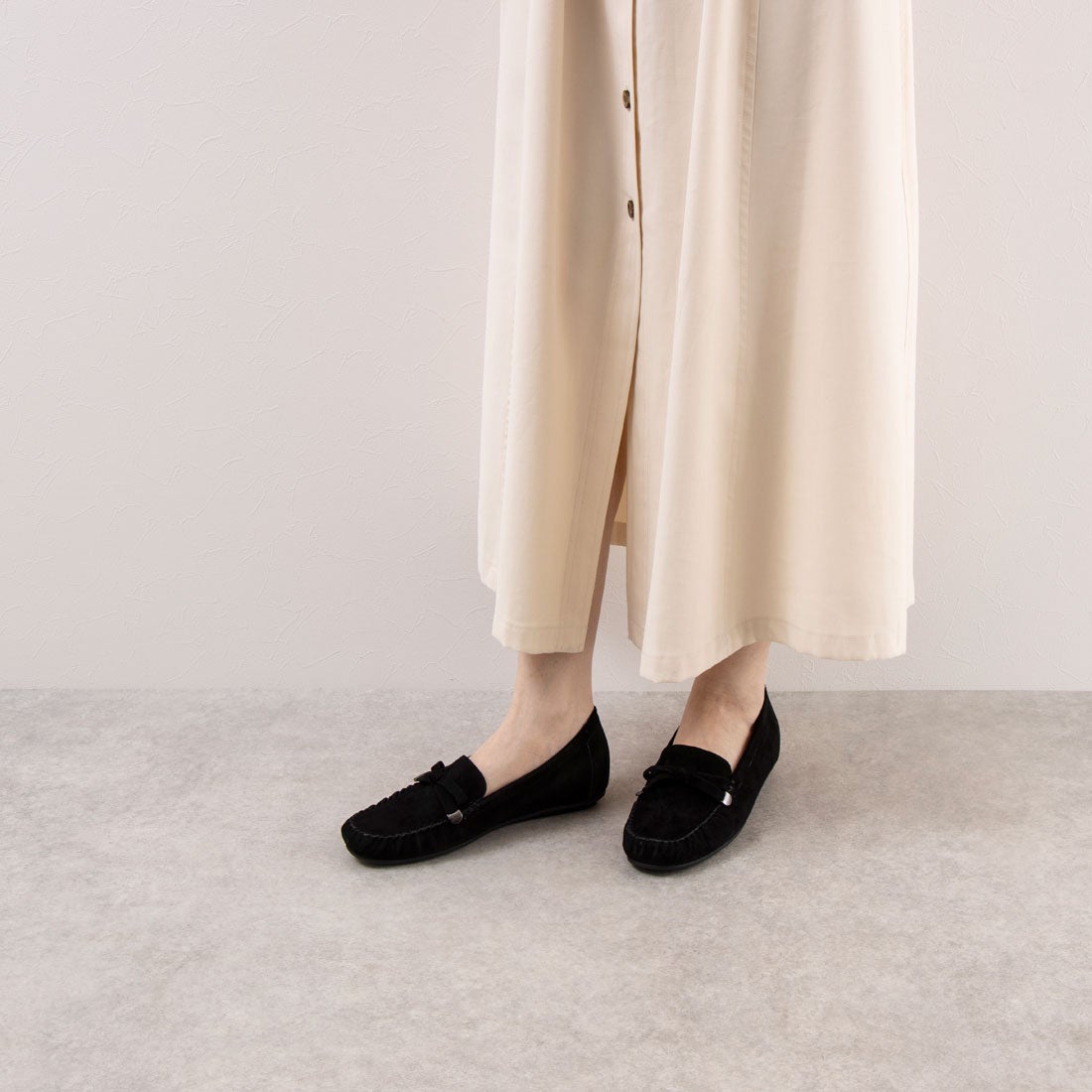 アンリーフ unReef リボンモチーフドライビングシューズ （ホワイト