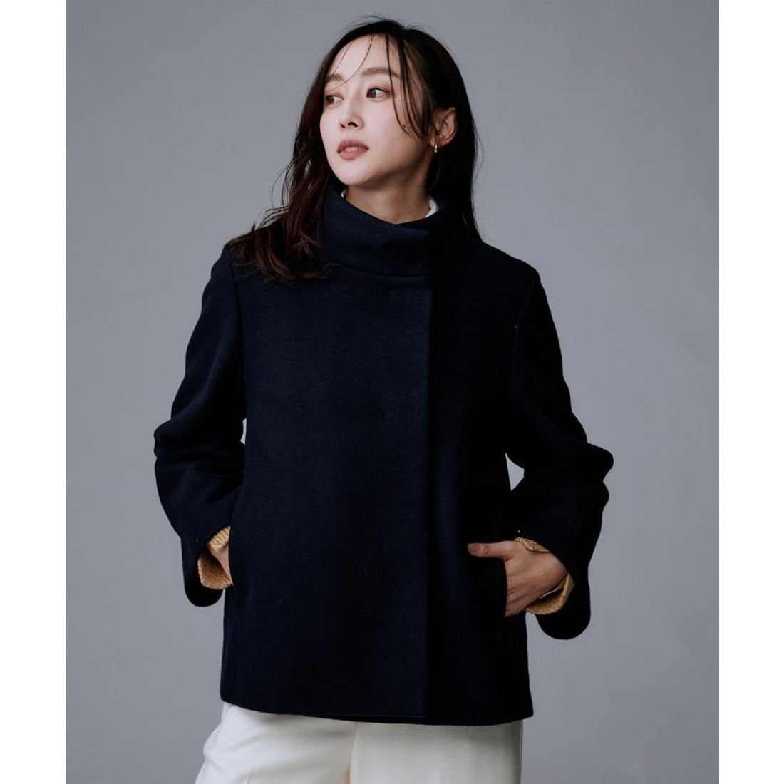 アンタイトル UNTITLED ウールショートコート （ベージュ(052