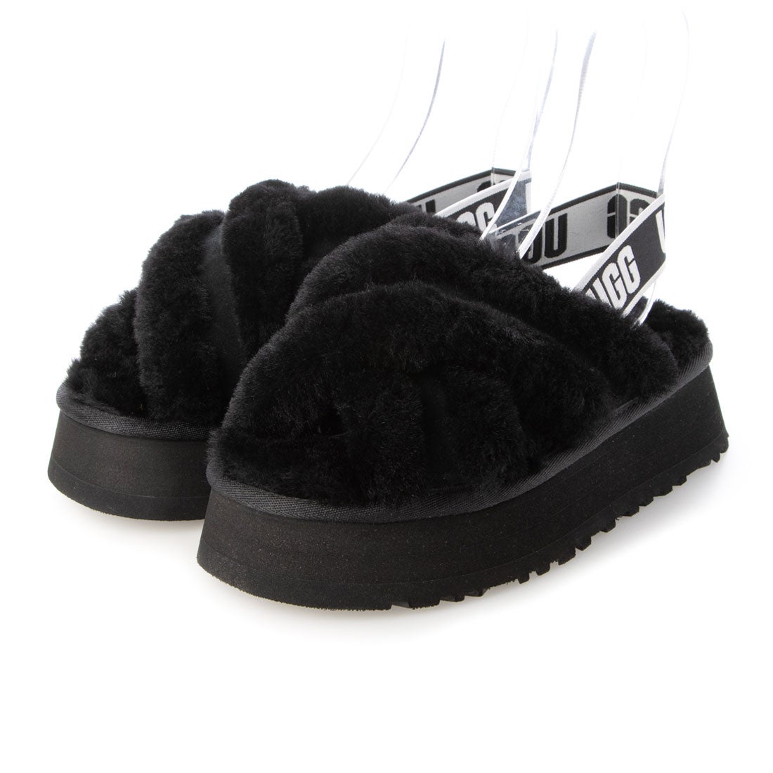 アグ UGG ディスコクロススライド サンダル （ブラック） -靴