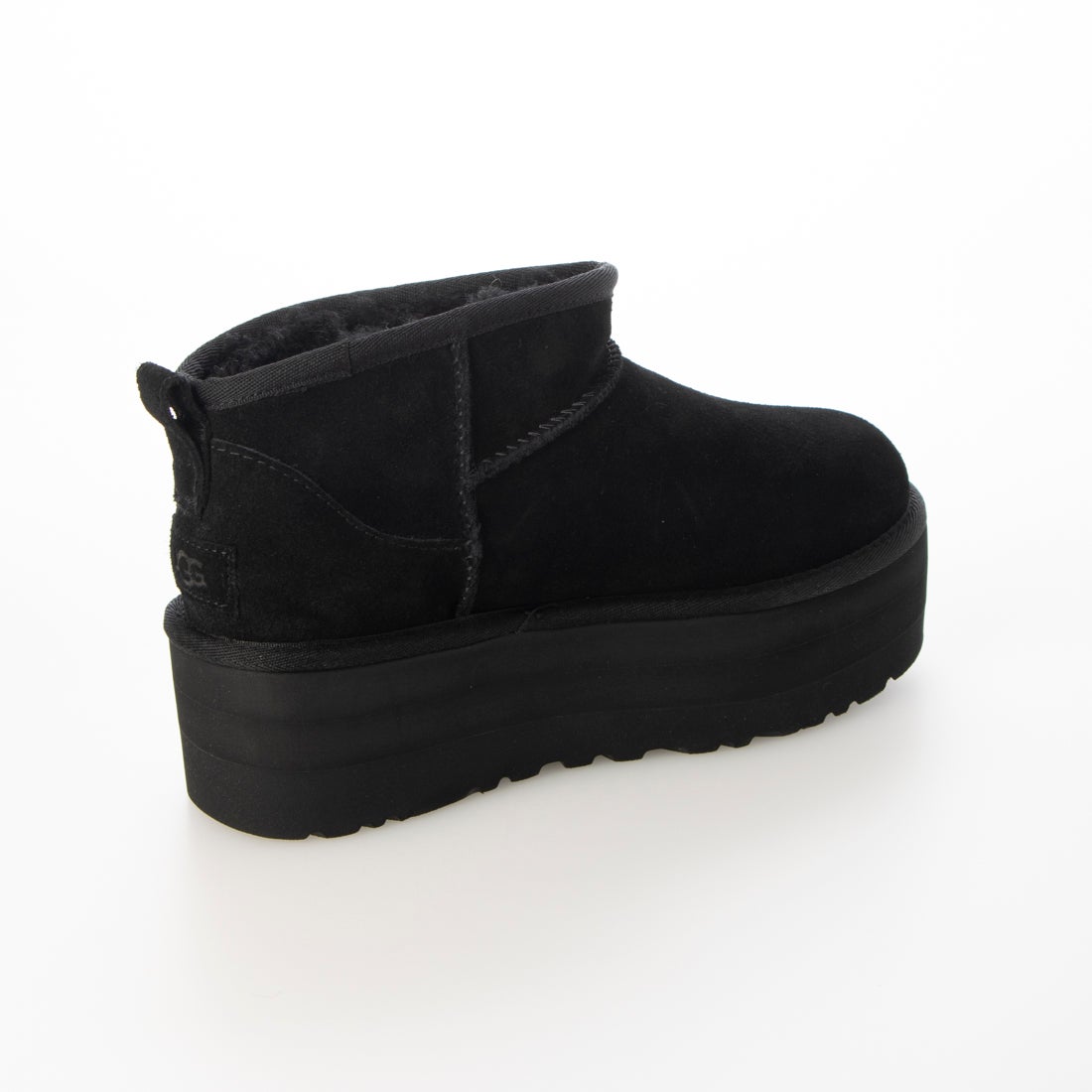 アグ UGG CLASSIC ULTRA MINI PLATFORM 厚底ムートンブーツ （ブラック