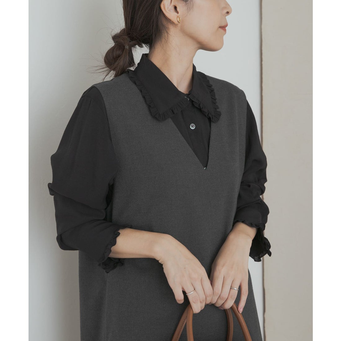 アーバンリサーチ ドアーズ URBAN RESEARCH DOORS フリルカラー