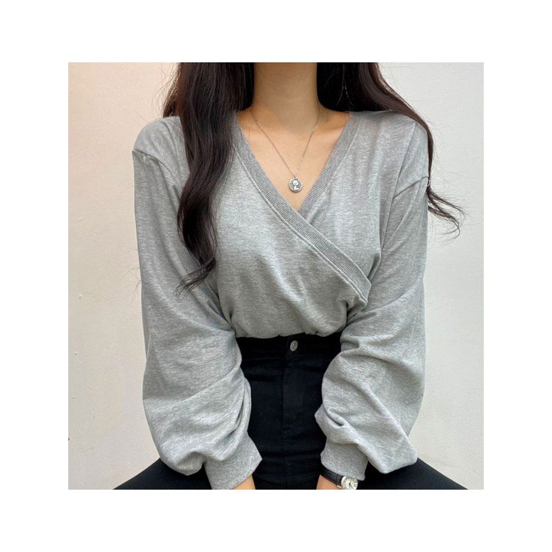 ビビッドレディ VIVIDLADY トレーナー レディース vネック トレーナー