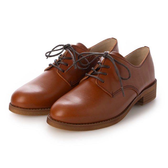 レディース レースアップ・ローファー・ドレスシューズ (ブラウン
