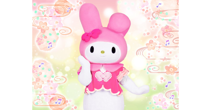 マイメロディとお揃いのずきんをかぶった“ニセメロディ” がキャラグリ