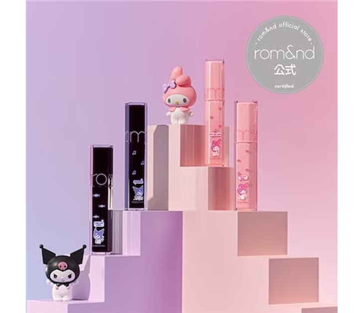 韓国コスメ「rom＆nd(ロムアンド)」×マイメロディ、クロミとのコラボ