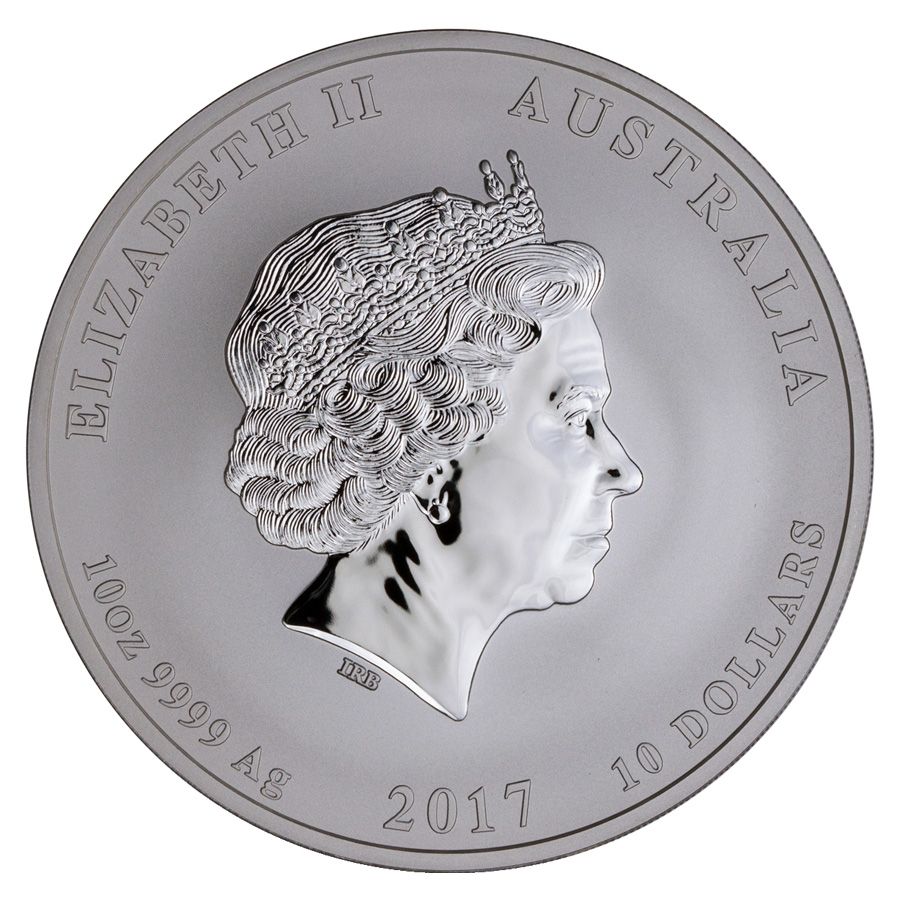 2017 10 oz Australian Lunar Series Rooster Silver Coin
