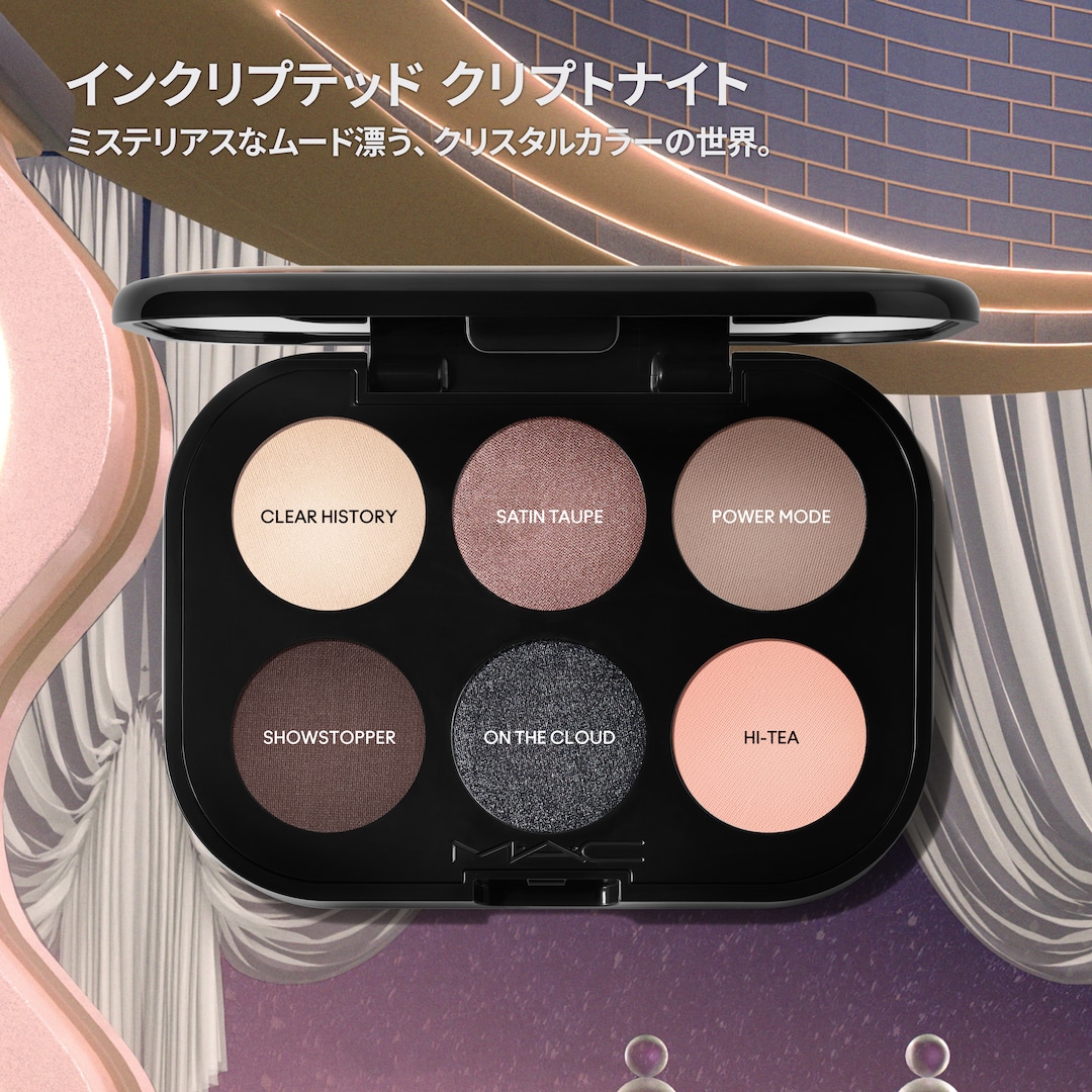 コネクト イン カラー アイシャドウ パレット x 6: インクリプテッド