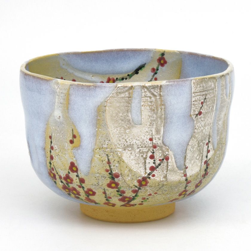 茶道具 抹茶茶碗（まっちゃちゃわん） 茶碗 掛分 梅に月明り 山岡 善高