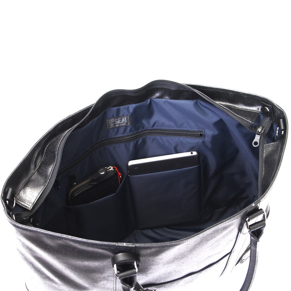 森野帆布コラボ/デザイナーズビジネスバッグ Lサイズ-ブラック【表参道