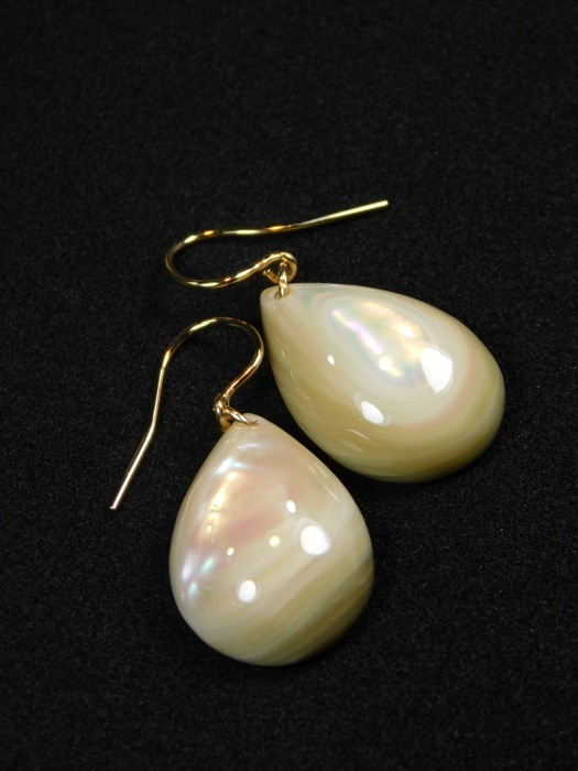 夜光貝ピアス - Seamam夜光貝オリジナルデザイン