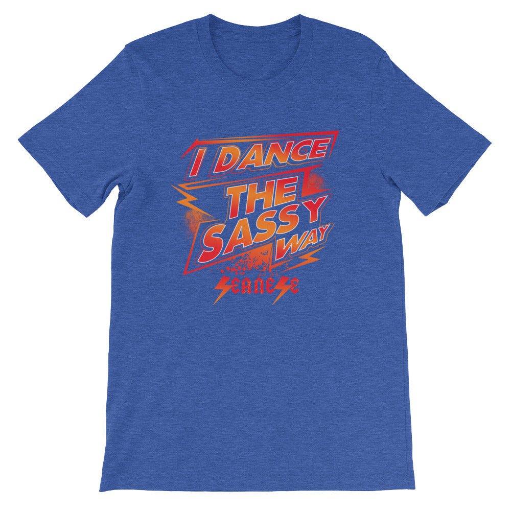 Short-Sleeve Unisex T-Shirt---Dance Sassy Red/Orange Design