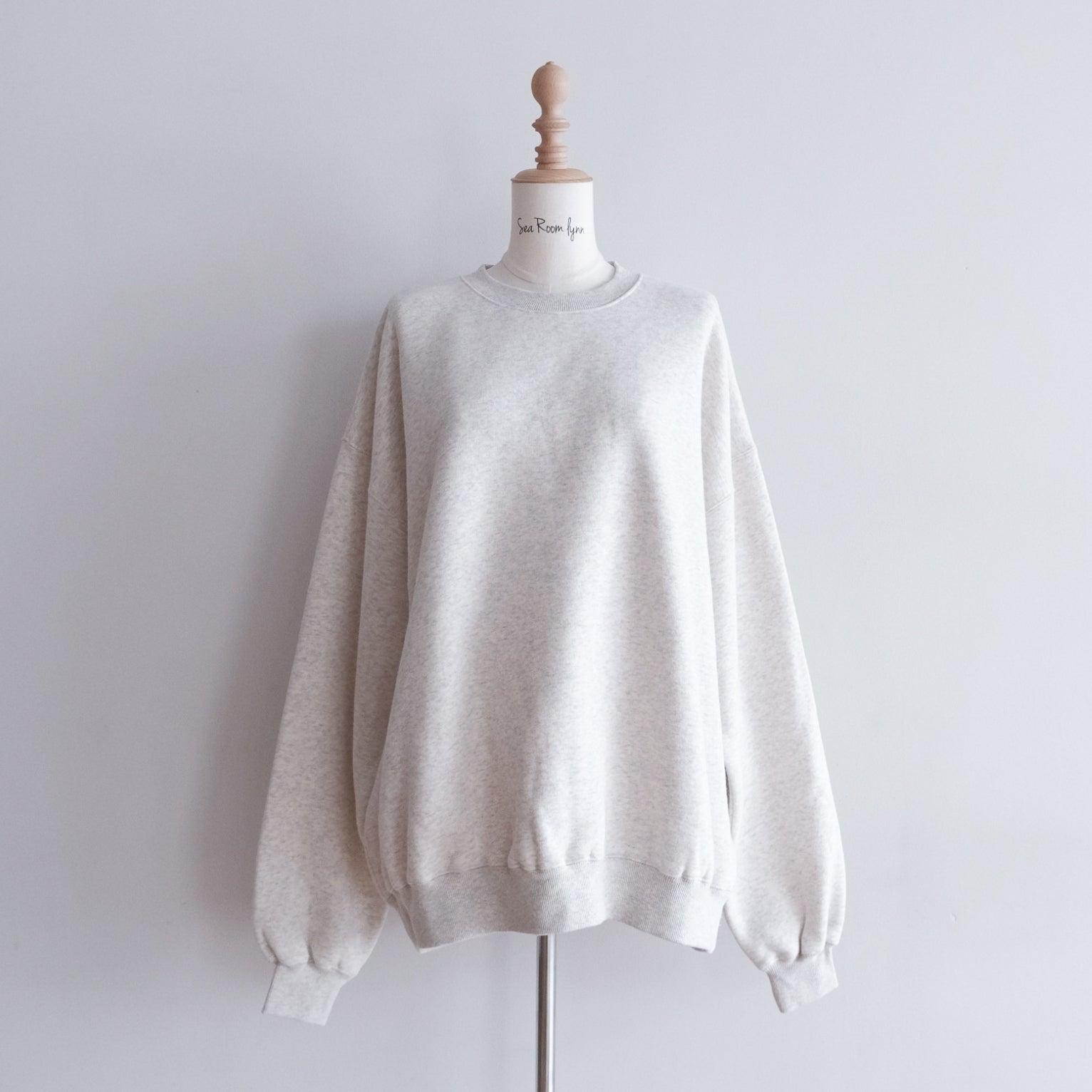 searoomlynn Volume Sweat プルオーバーヘザーグレー