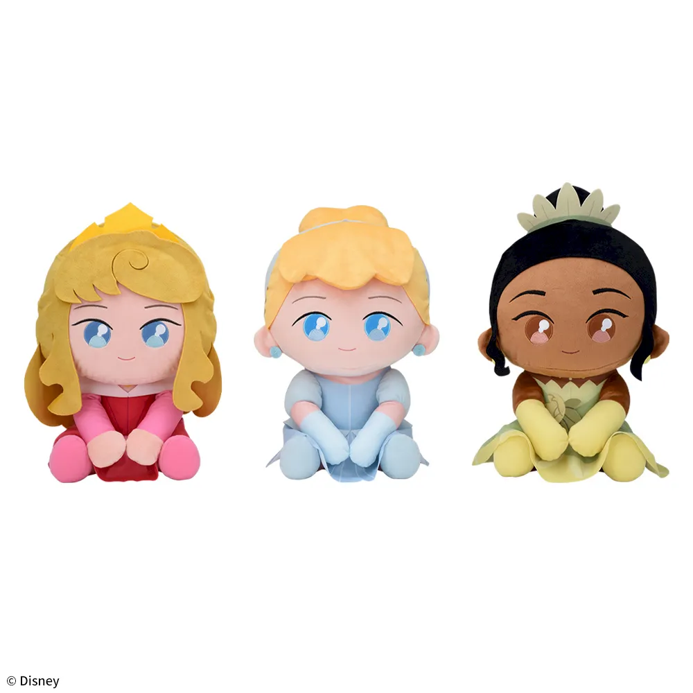 オーロラ姫&シンデレラ&ティアナ うるりぃみぃ ぬいぐるみ｜プライズ