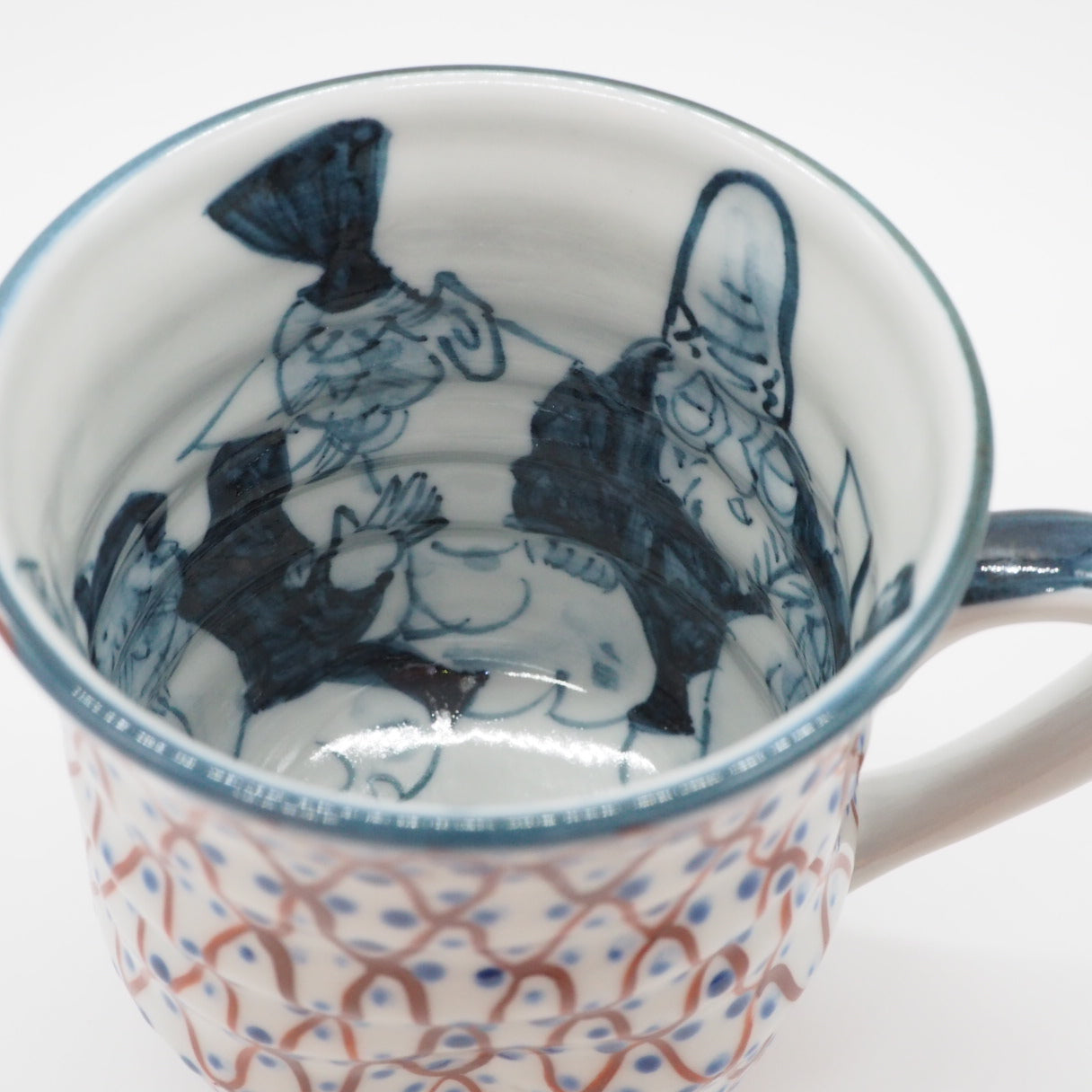 京焼・清水焼 村田幸之介(六齋窯) 七福神あみマグカップ– SEIKADO