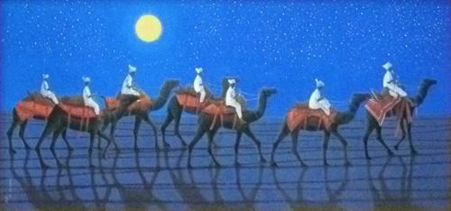 版画 「海のシルクロードを行く：「海のシルクロード・大和路」より