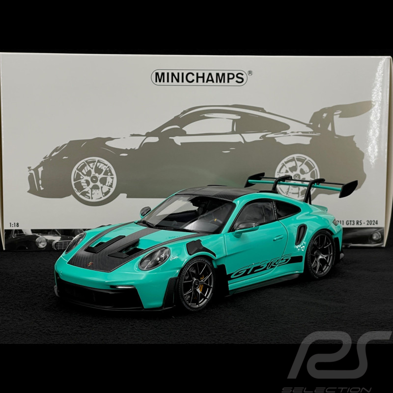 Porsche 911 GT3 RS Type 992 2024 Mint Green 1/18 Minichamps 110062026
