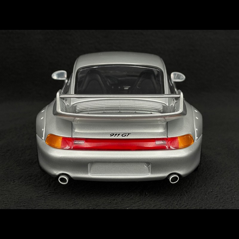 Porsche 911 GT2 Street Type 993 1997 Arctic Silver Metallic 1/18
