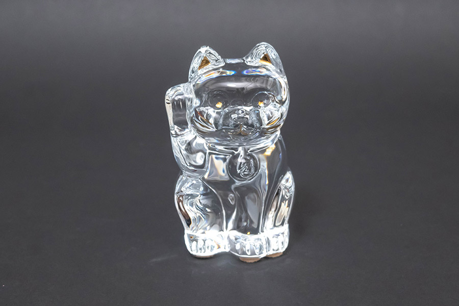 バカラ 招き猫（クリア） Sサイズを買い取りました｜ブランド食器買取