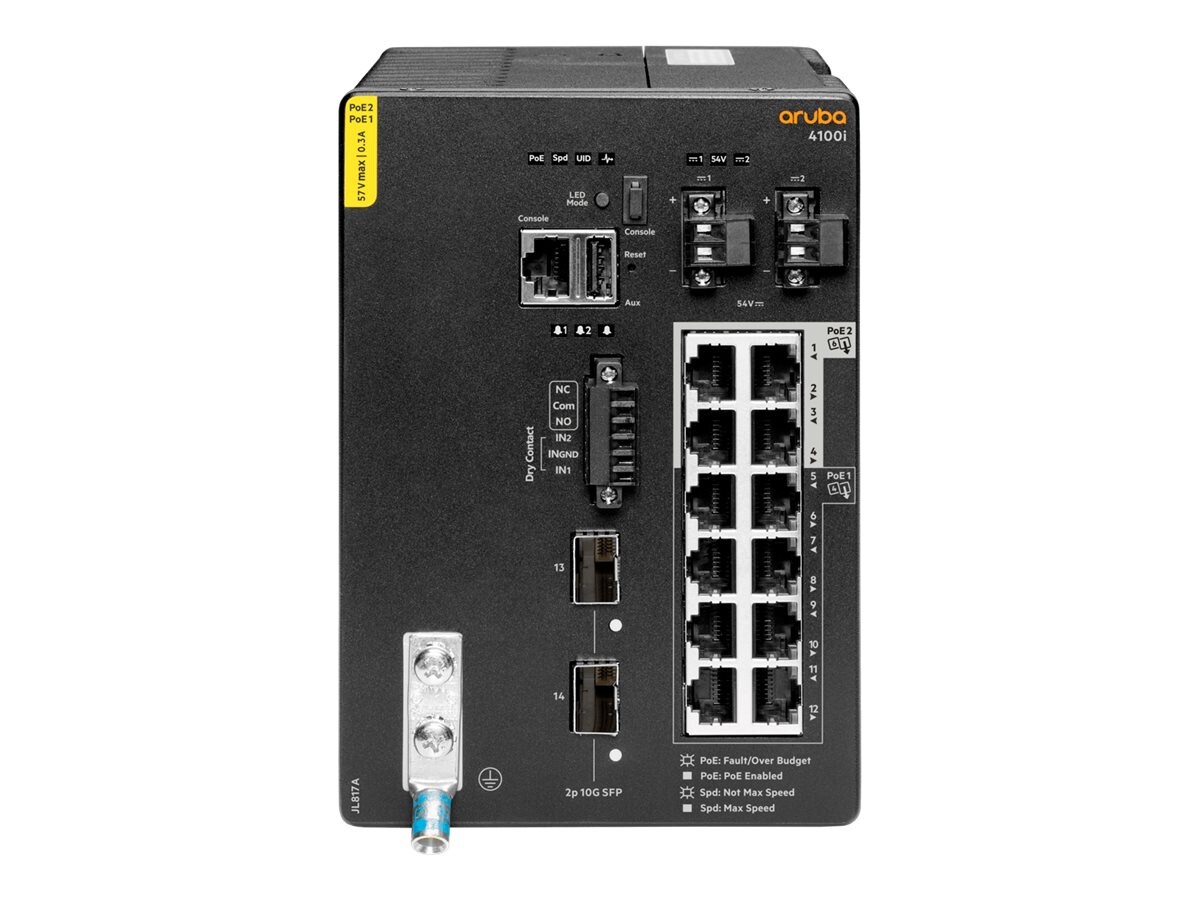 HPE Aruba 4100I 12G CL4 6 PoE 2SFP (JL817A)