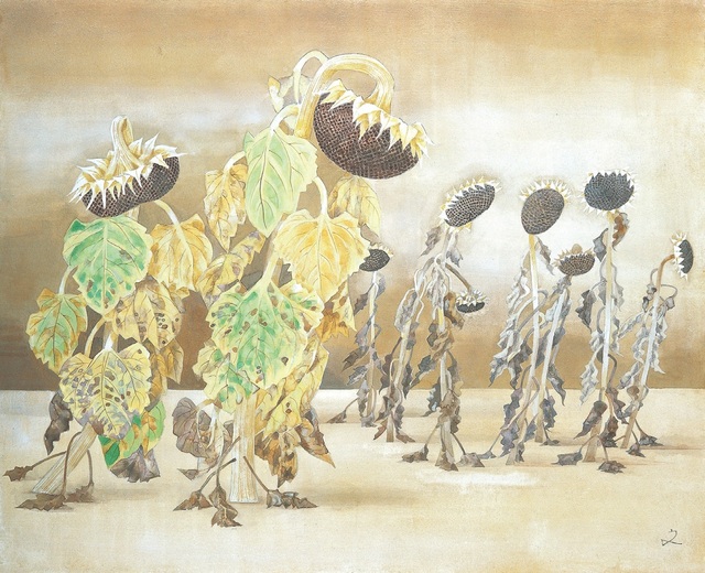 堀文子 名作版画『紅梅』額装｜没後5年。命を無心に描いた不世出の