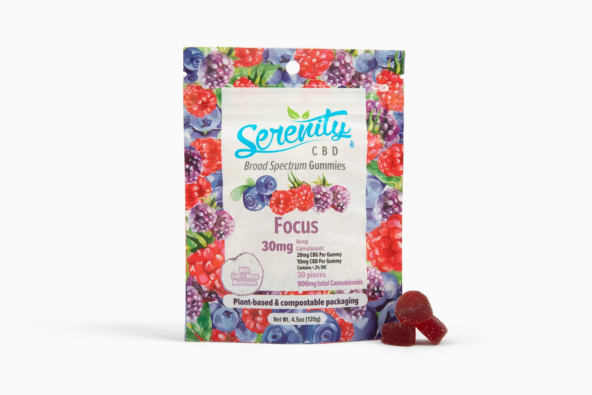 Holistic CBG:CBD Focus Gummies | Serenity CBD