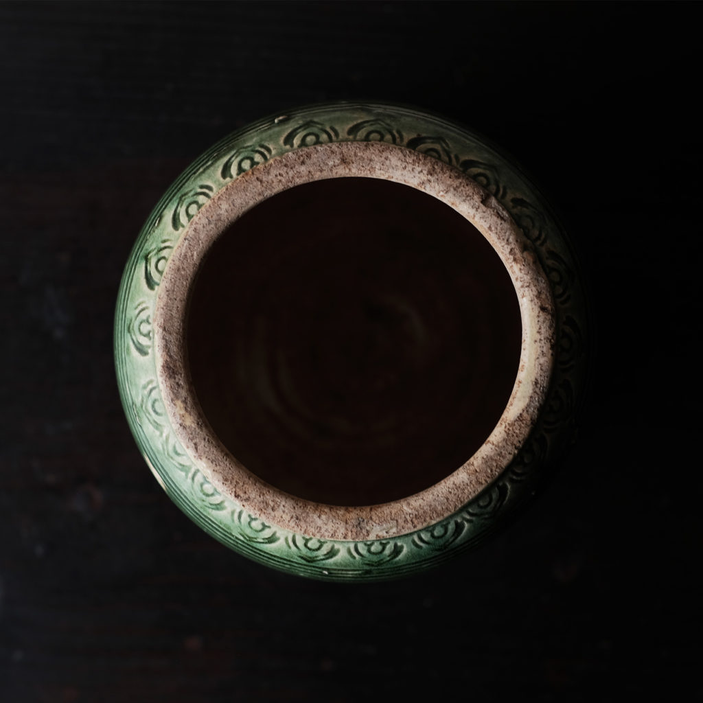 瀬戸 ルス織部 掛分壺 | 骨董と詩学 Antique & Poetics | 蛇韻律