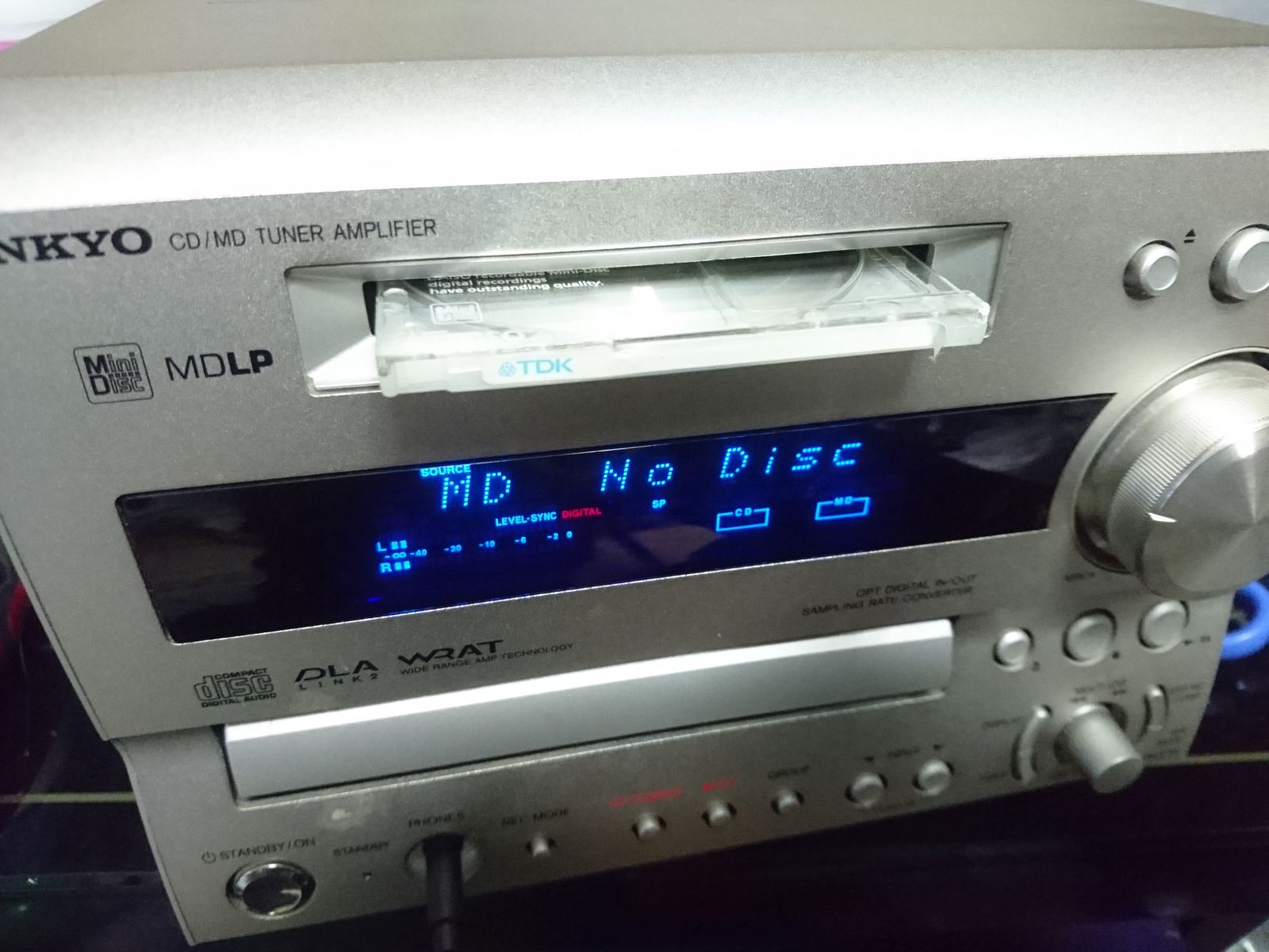 ONKYO MDデッキ MD-105TX ディスクを読まないジャンクを修理 | 自由