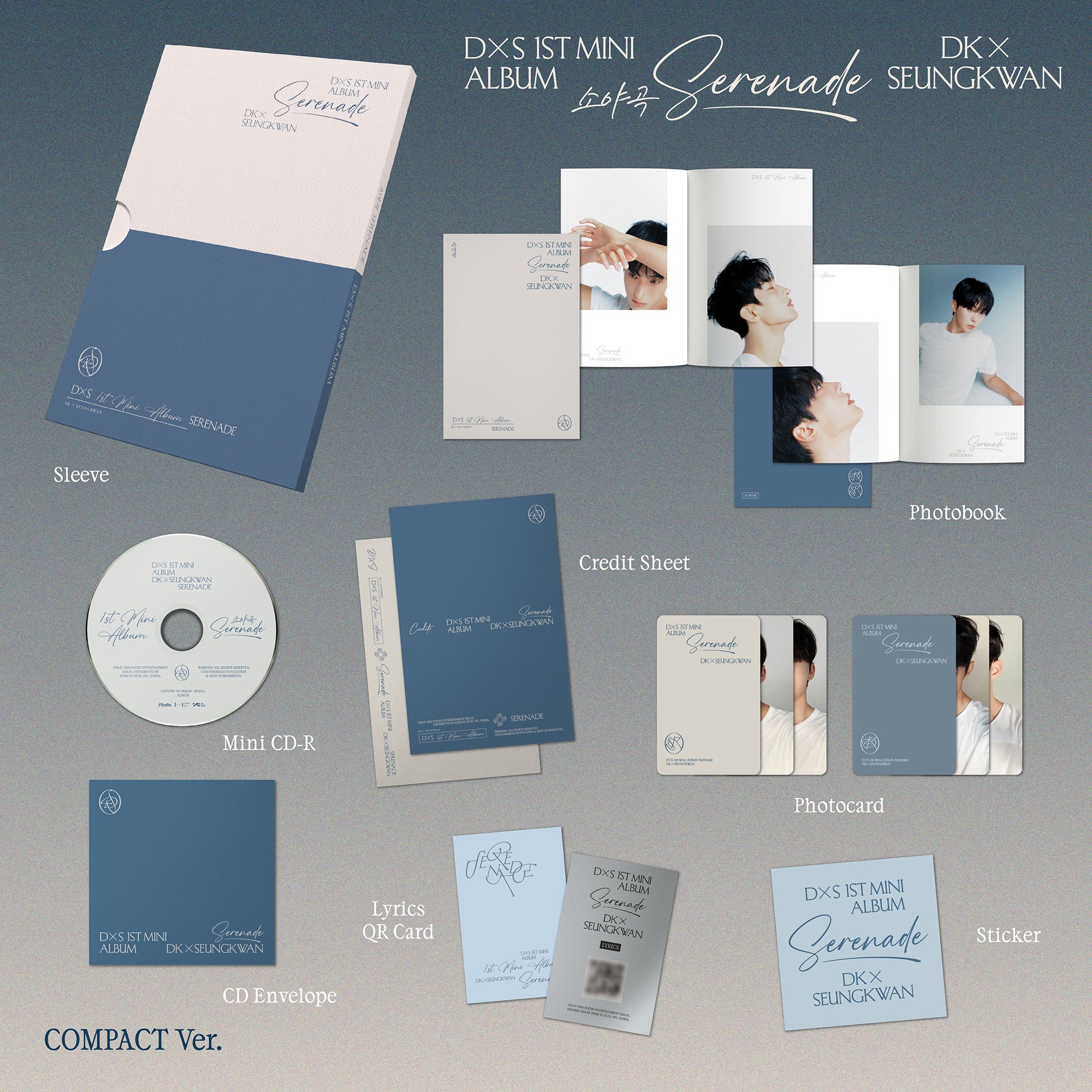 DxS 1st Mini Album 'Serenade' COMPACT Ver. - SEVENTEEN 세븐틴