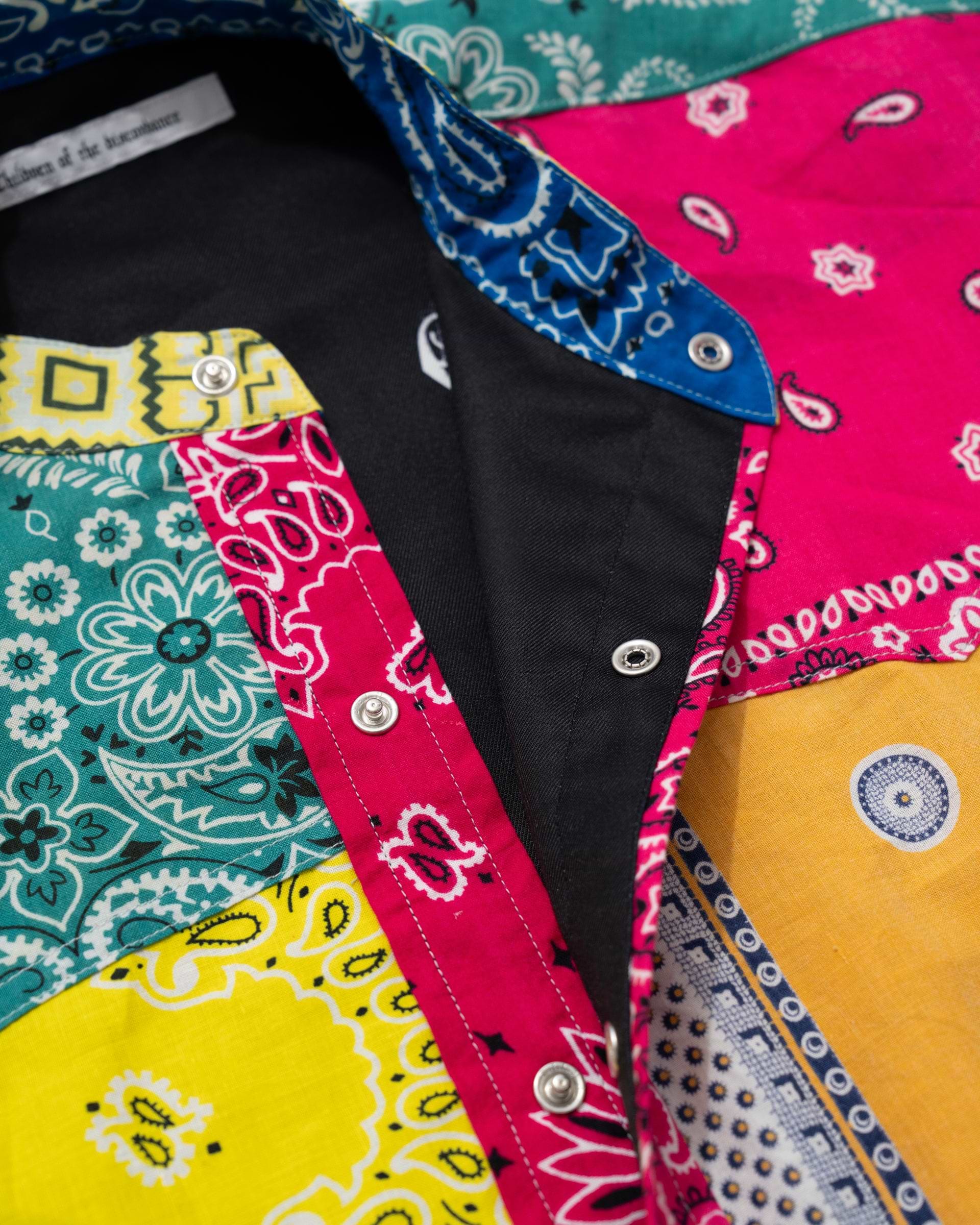 Children of the discordance】バンダナパッチワークLSシャツ