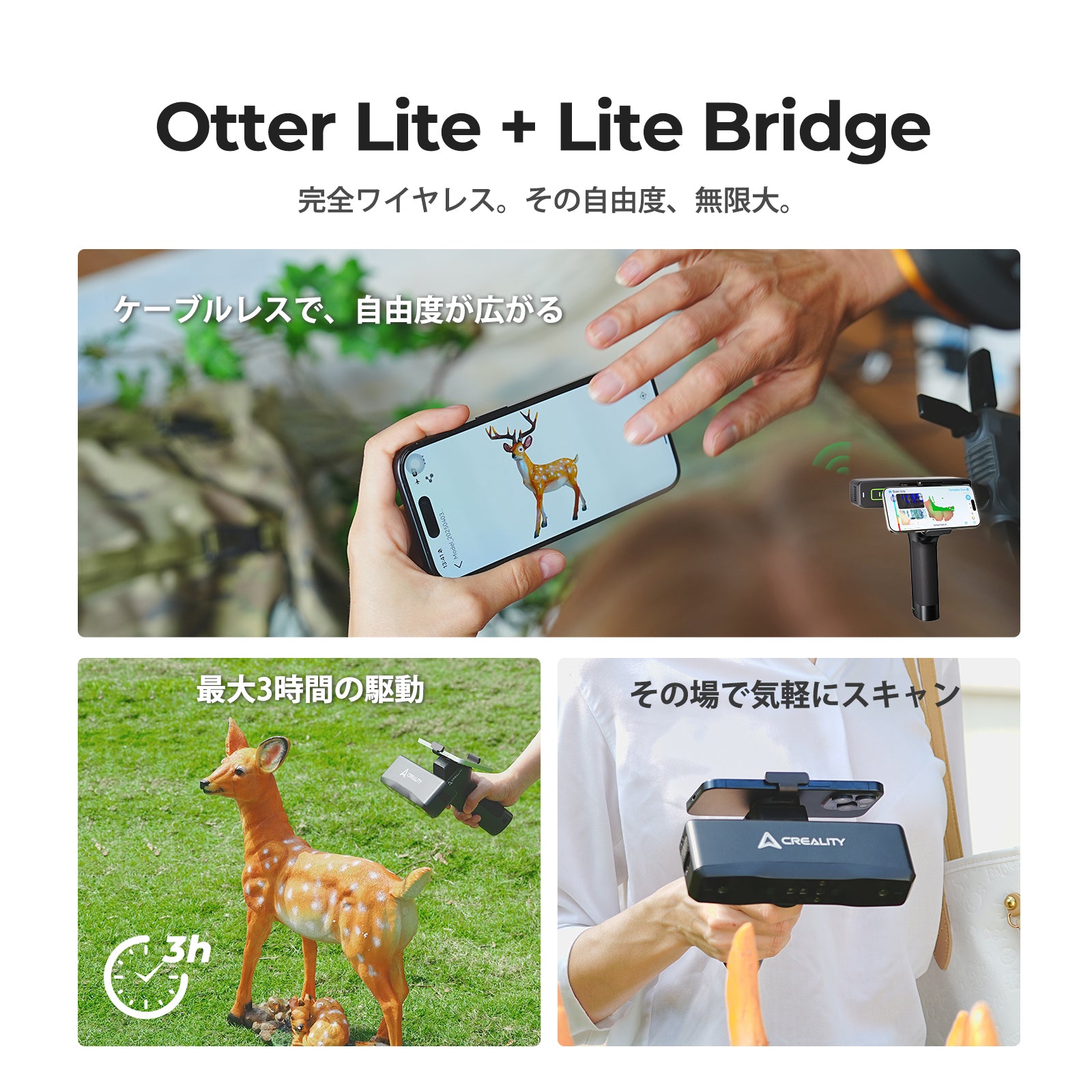 Creality 3Dスキャナー 『Otter Lite』 – 3Dプリンターとレジン