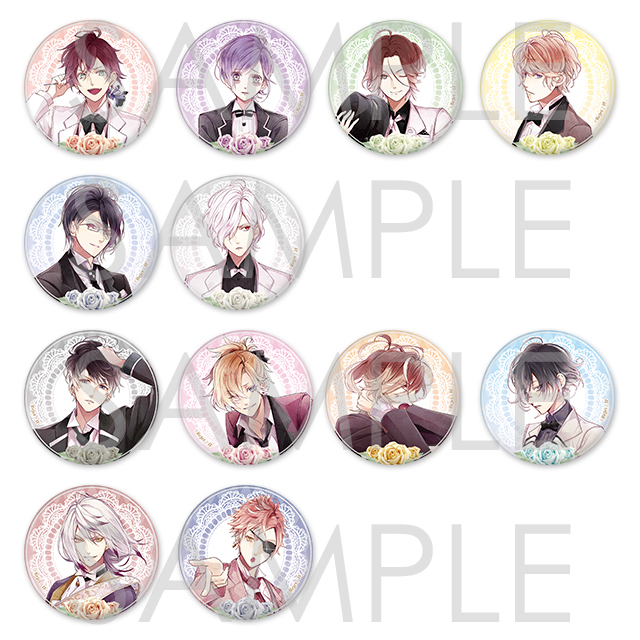 DIABOLIK LOVERS BLOODY BOUQUET ビッグジュエリー缶バッジ | 乙女向け