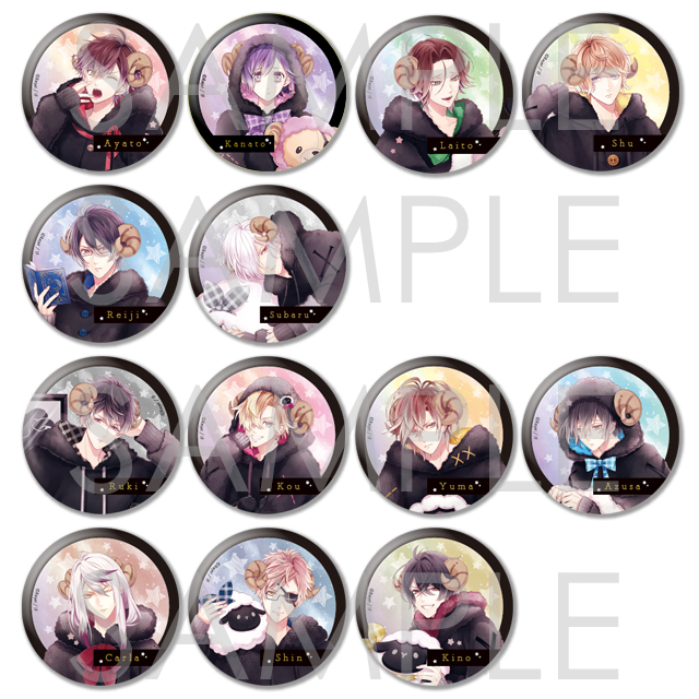 DIABOLIK LOVERS Good Night, Black Sheep ビッグ缶バッジ | 乙女向け