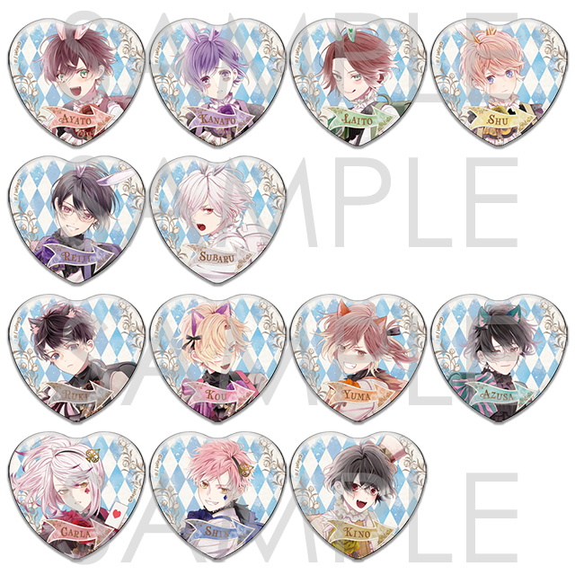 DIABOLIK LOVERS ALICE IN MILLENNIUM DREAM ラメハート缶バッジ